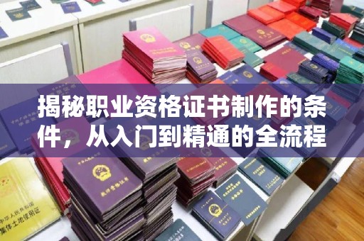 内丘揭秘职业资格证书制作的条件，从入门到精通的全流程解析